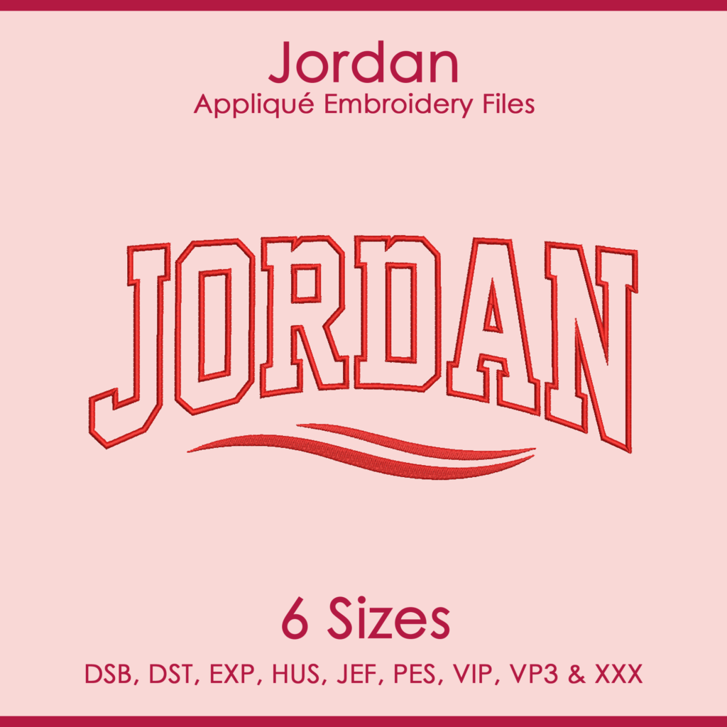 Jordan FIFA Football Applique Embroidery Files